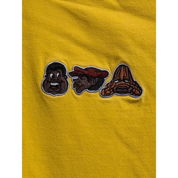 Vintage FUBU Platinum Fat Albert Junkyard Gang Short Sleeve Shirt LG Oversized - Picture 2 of 6